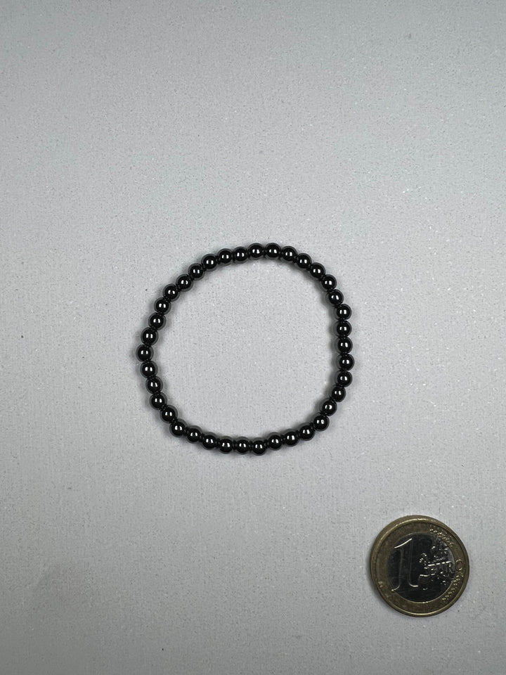 Hämatit Kinderarmband 4 mm – Stärke und innere Balance