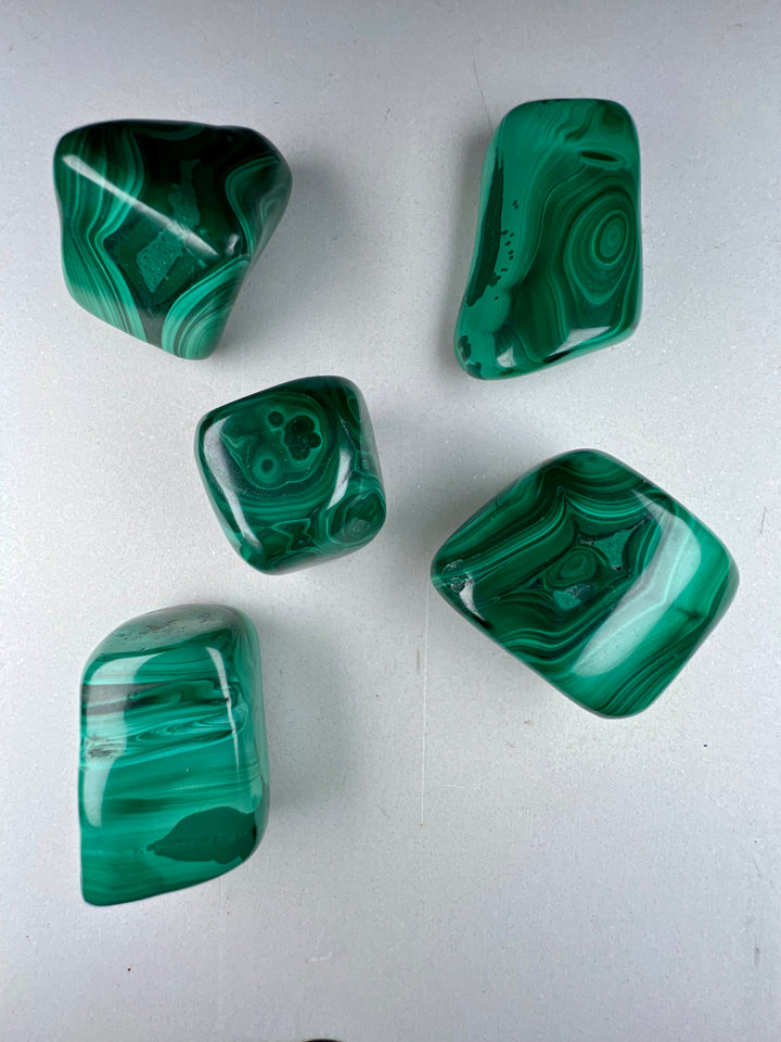 Malachit Trommelstein – Transformation & Herzenergie zum Mitnehmen (A Qualität, ca. 20 – 30 mm | 10 – 50 g)