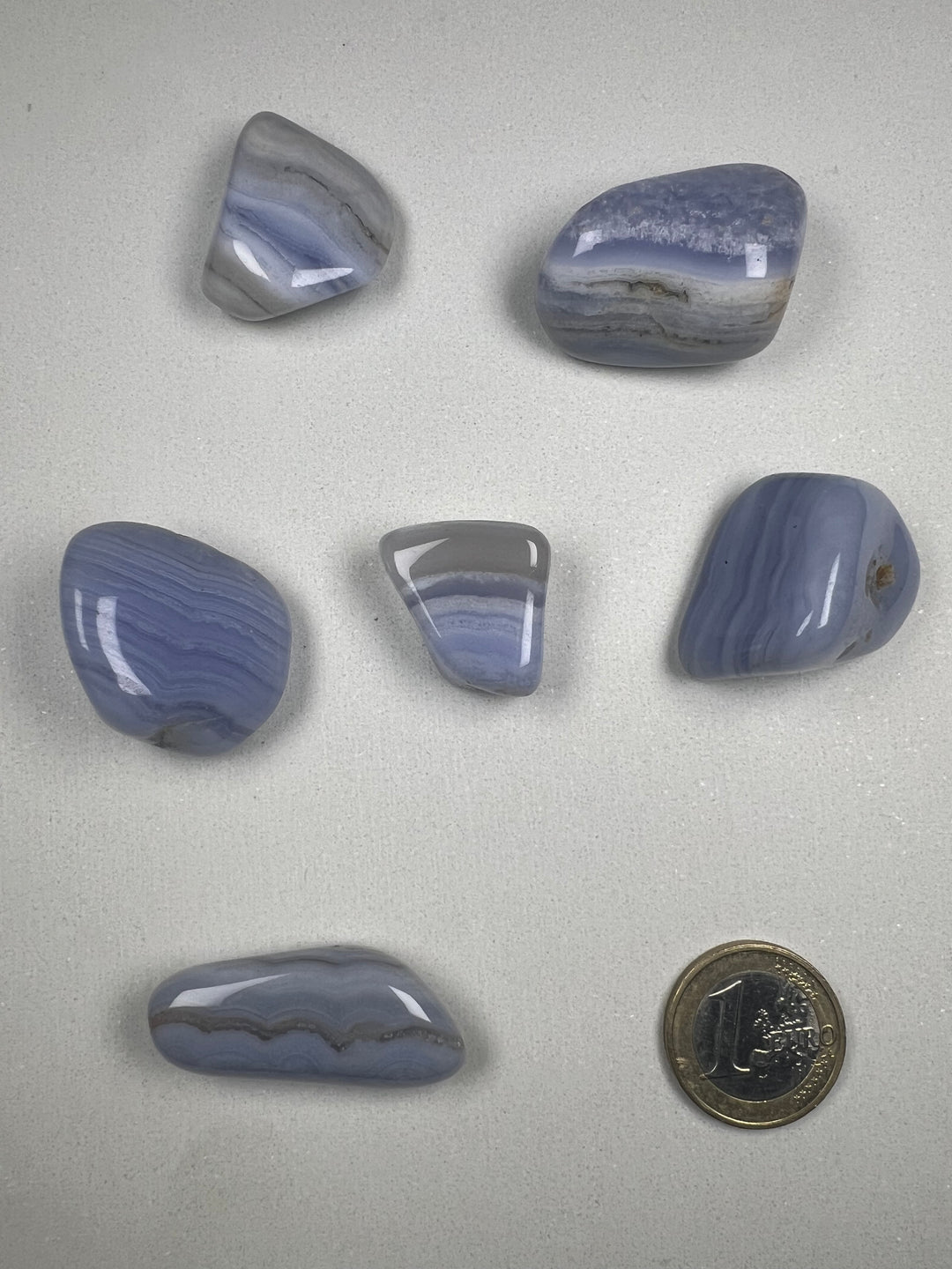 Chalcedon hellblau Trommelstein – Kommunikation, Leichtigkeit & innere Ruhe  A+ Qualität | ca. 20–35 mm | 8–25 g | Handverlesen & poliert