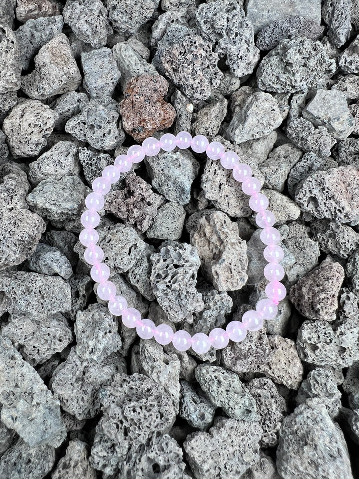 Rosenquarz Kinderarmband 4 mm – Sanfte Liebe und Geborgenheit
