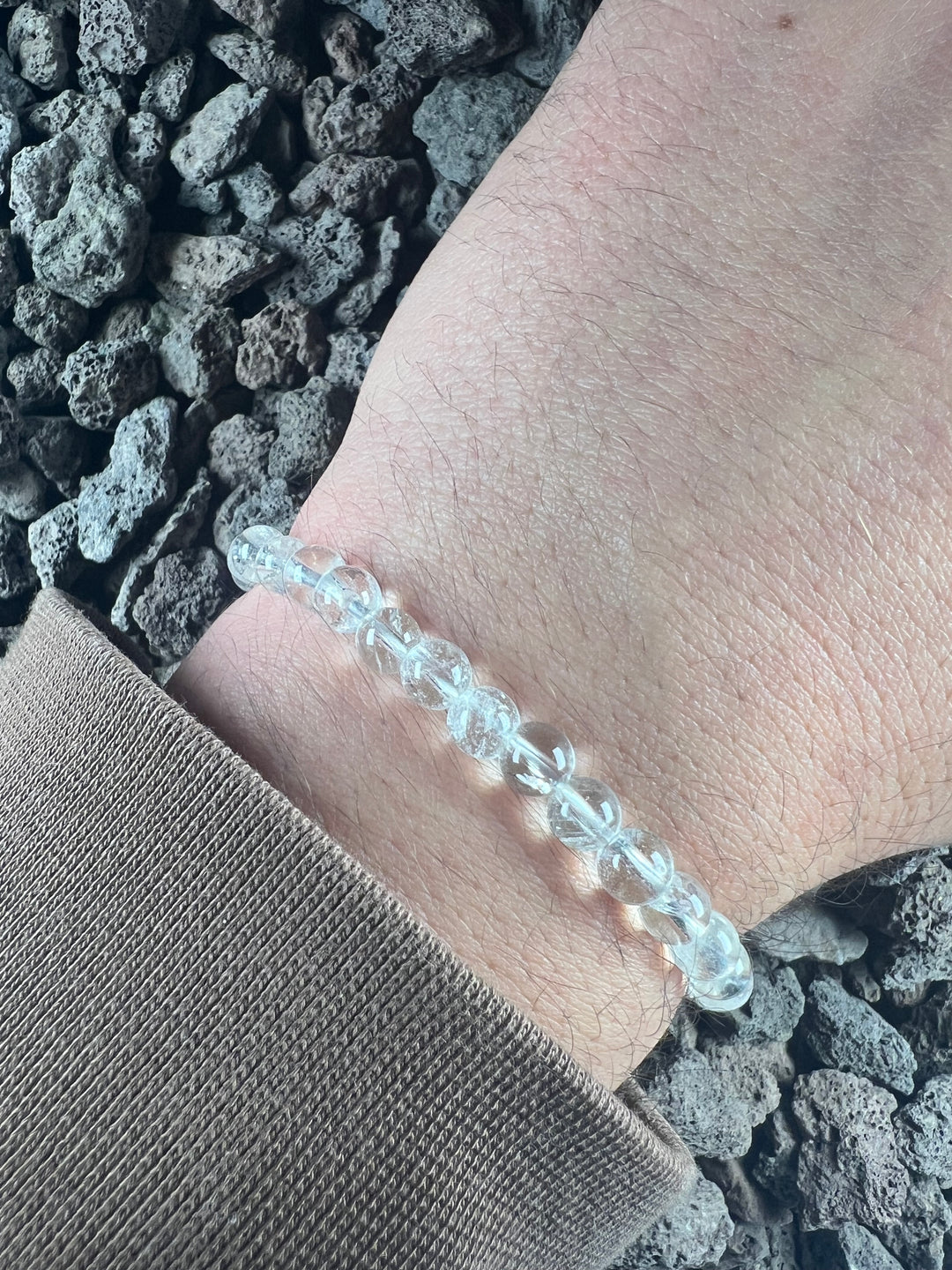 Bergkristall Kugelarmband 6 mm – Klarheit, Reinheit und zeitlose Schönheit