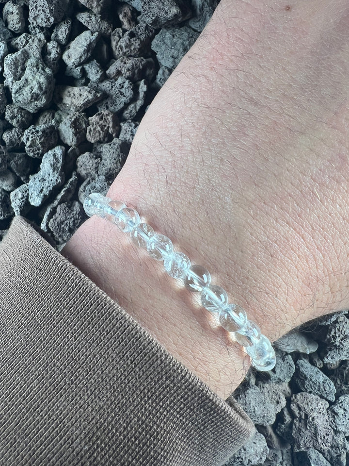 Bergkristall Kugelarmband 6 mm – Klarheit, Reinheit und zeitlose Schönheit