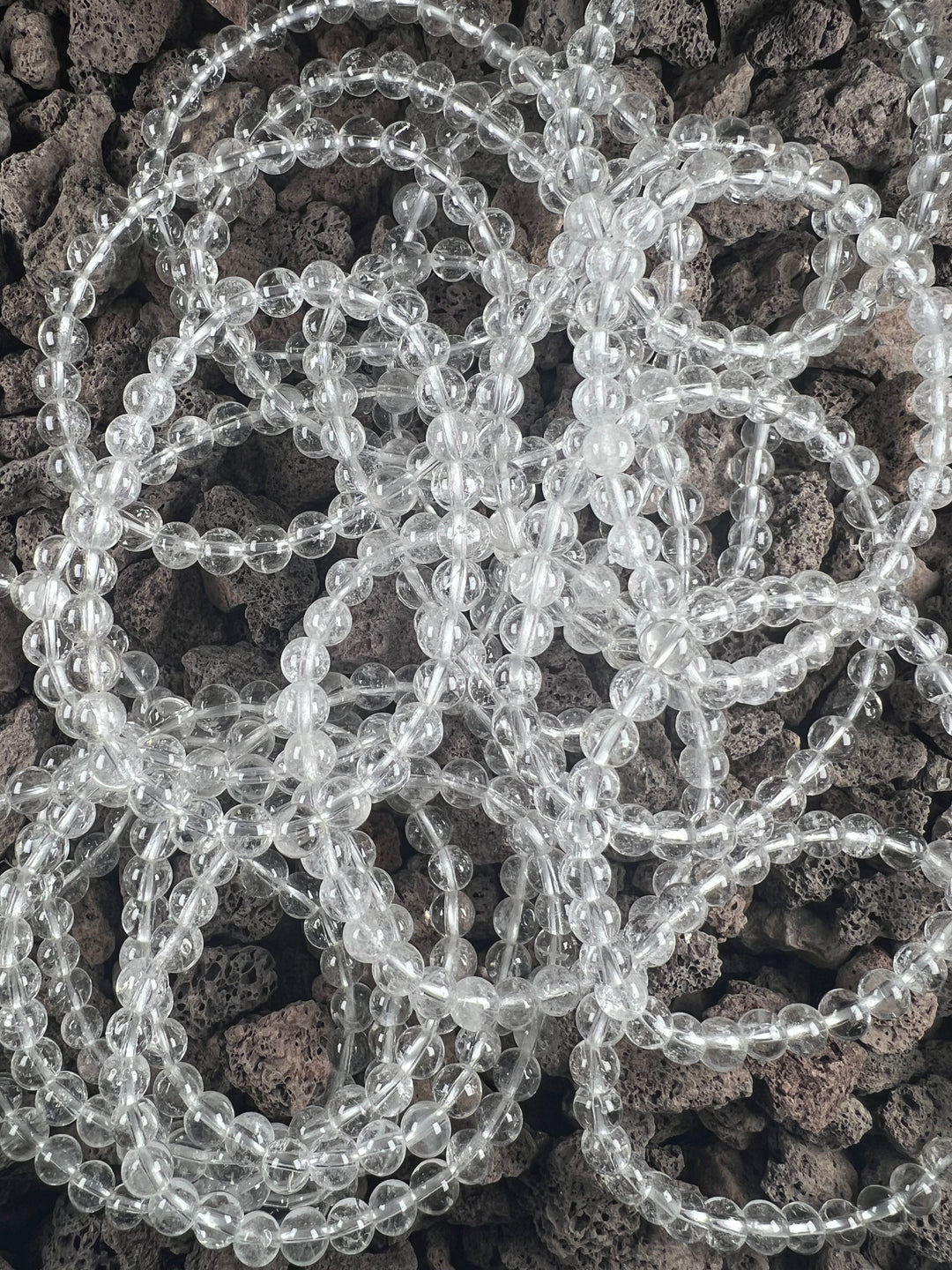 Bergkristall Kugelarmband 6 mm – Klarheit, Reinheit und zeitlose Schönheit