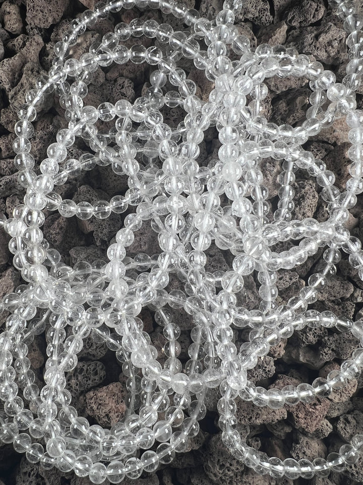 Bergkristall Kugelarmband 6 mm – Klarheit, Reinheit und zeitlose Schönheit