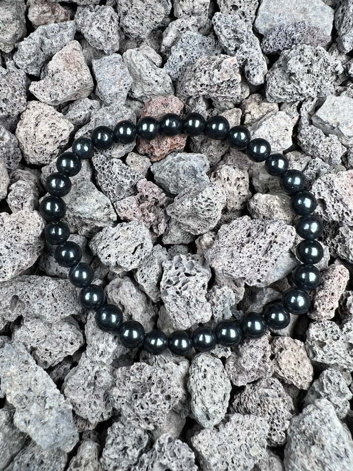 Schungit Kugelarmband 6 mm – Erdung, Schutz und Ausstrahlung