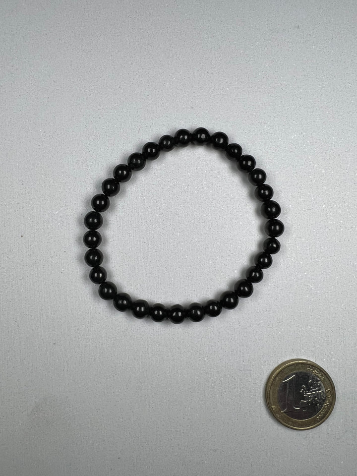 Schungit Kugelarmband 6 mm – Erdung, Schutz und Ausstrahlung