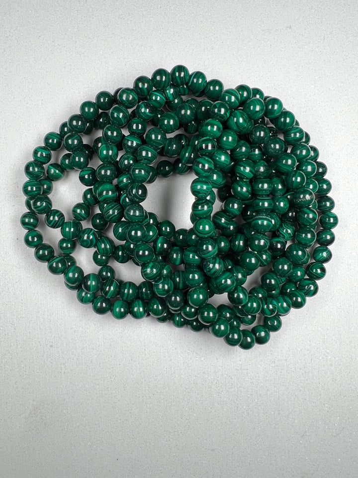 Malachit Kugelarmband 6 mm – Transformation, Stärke und natürliche Eleganz