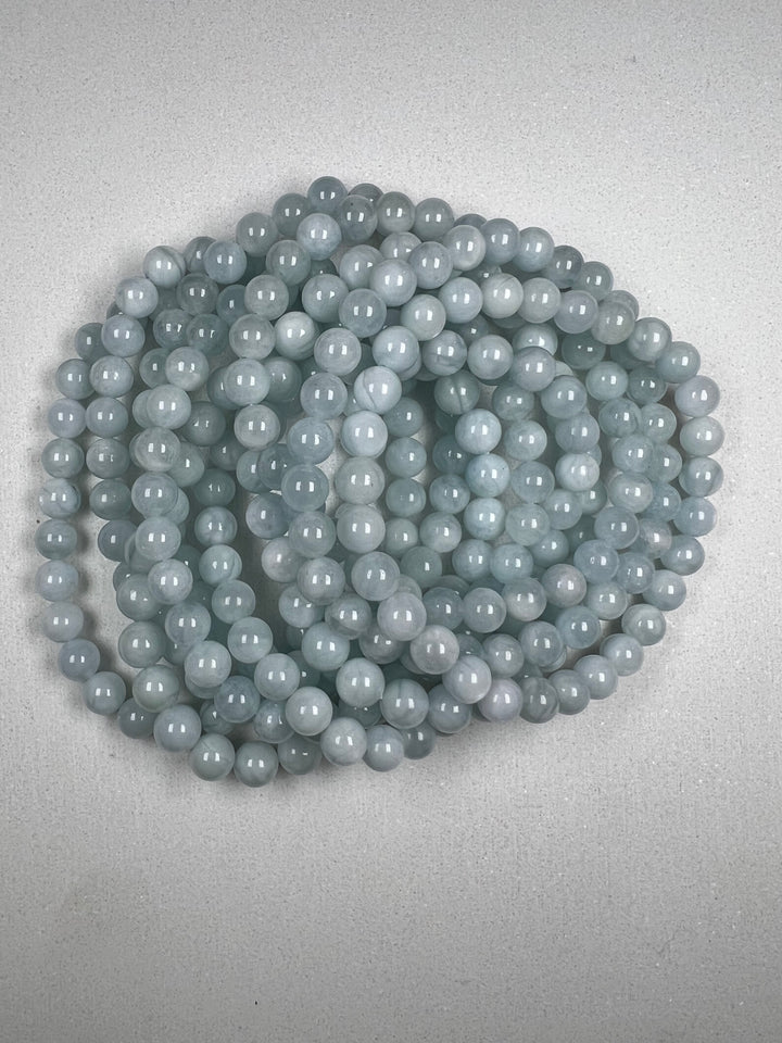Aquamarin Kugelarmband 6 mm – Klarheit, Leichtigkeit und zeitlose Eleganz