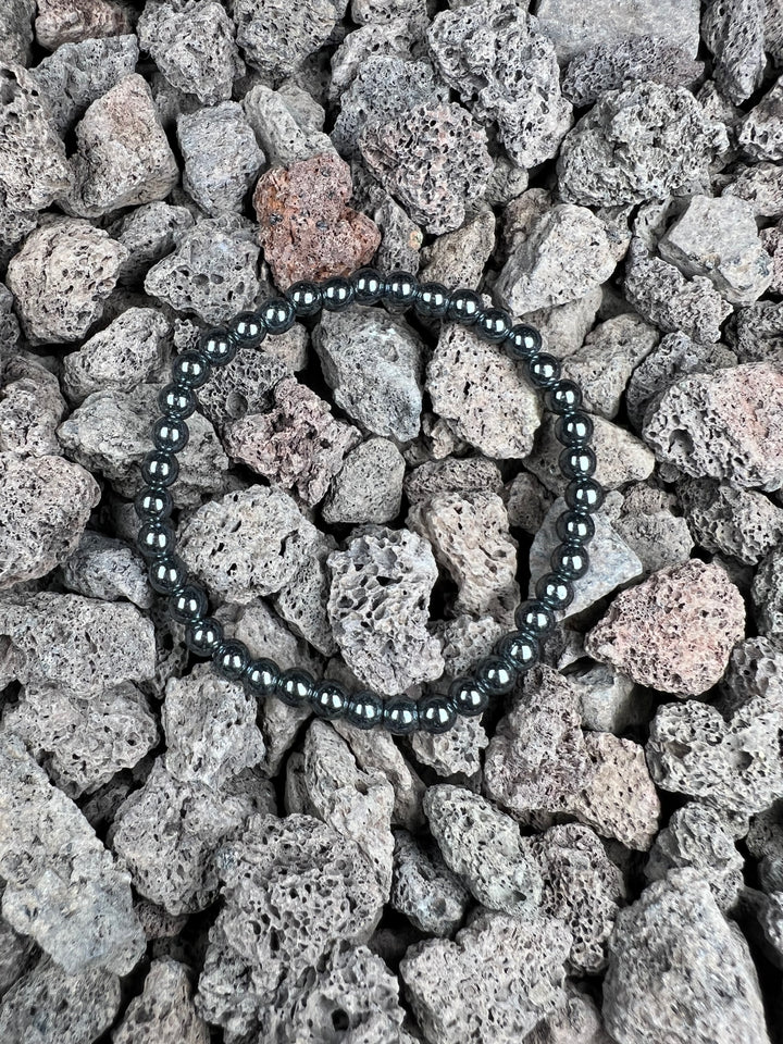 Hämatit Kinderarmband 4 mm – Stärke und innere Balance