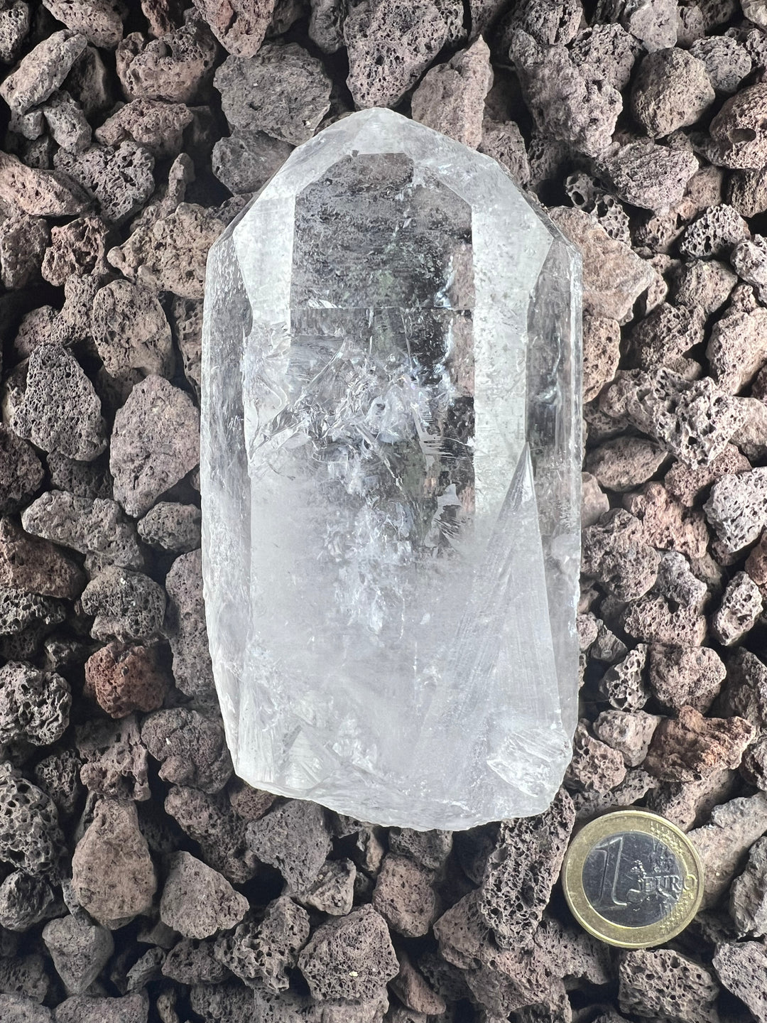 Dein Stein-Freund: "Borg" – Träger lemurischer Weisheit und kosmischer Erinnerung Lemurischer Bergkristall | Einzelstück unbehandelt | 366g | ca. 10cm