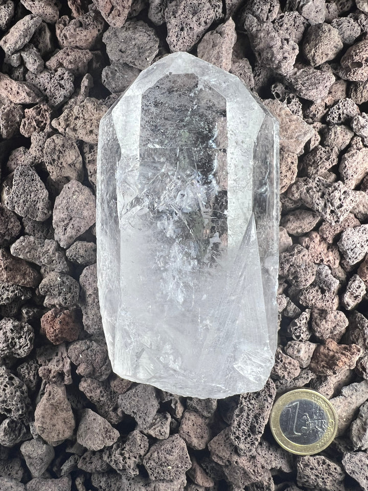 Dein Stein-Freund: "Borg" – Träger lemurischer Weisheit und kosmischer Erinnerung Lemurischer Bergkristall | Einzelstück unbehandelt | 366g | ca. 10cm