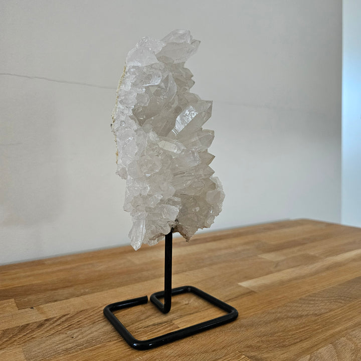 Bergkristall (weiß) im Ständer, ca. 24 cm, A Qualität