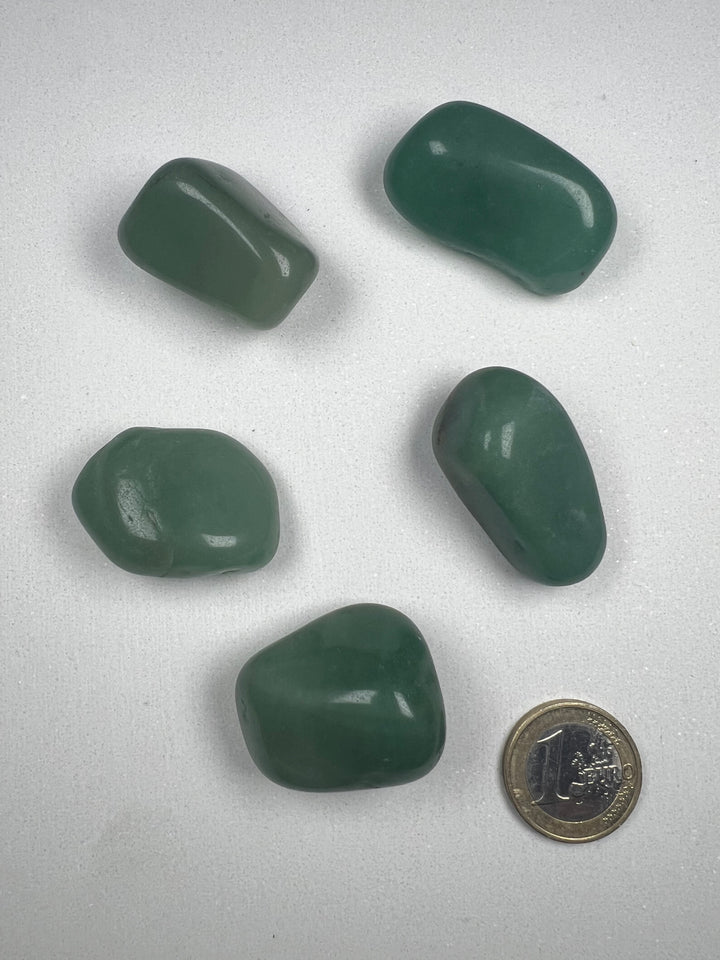 Aventurin Grünquarz Trommelstein – Glück, Optimismus & neue Chancen  Qualität A | ca. 20–35 mm | 8–25 g | Handverlesen & poliert