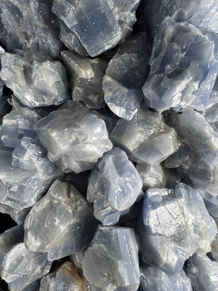 Calcit Blauer Wasserstein 150g, A+ Qualität